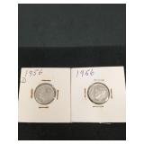 1956, 1956 - D times dimes