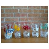 5 ct vintage juice glasses