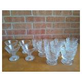 9 ct, 4 ct dessert glasses