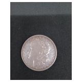 1889 Morgan silver dollar