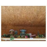 Right shelf above window full of lovely trinkets