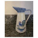 9.5" Blue Rooster Pitcher-Never Used*