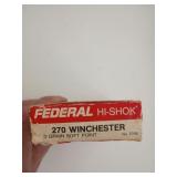 17 rounds 270 Winchester 150 grain soft point