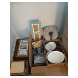 Asst picture frames, kitchen lovelies, neck