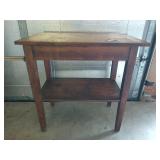 Old wooden table 30x30x18