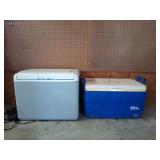 Igloo 36 qt cooler, Coleman 12V 48 qt ccooler-