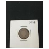 1904 VG Barber dime