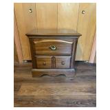 Nightstand; 2 drawer- matches lot 3ï¿½ size is 24 x