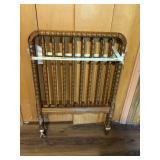 Twin wooden head and footboard, matches crib