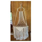 Hanging cotton rope basket