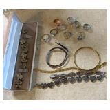 Beautiful bracelets, rings and jewelry box and