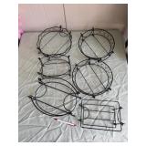 Set of six wire carrying racks