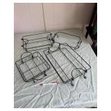 Set of four wire carrying racks