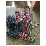Outdoor lights and candy cane lights-untested