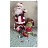 Santa Claus with a light (untested), a Grinch