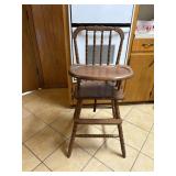Solid wooden highchair