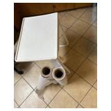 Table mate portable desk and two partial rolls of