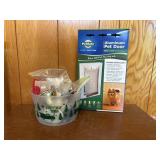 Aluminum Pet door for a small 1-15 pound dog and