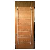 Hanging shoe rack for a door