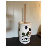 Cow themed butter turn