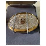 Beautiful custom belt buckle - made with gold