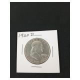 1960 - D Franklin half dollar MS