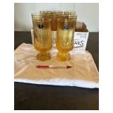 Brand new set of 10 Franciscan Crystal drinking