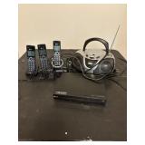 Electronics bundle AT&T, cordless phones, a CD