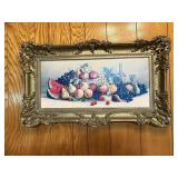 Large framed fruit picture