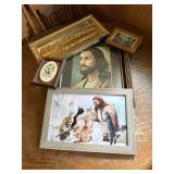 Beautiful religious decor, including a portrait