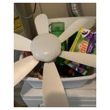 Miscellaneous detergent, cleaners, light bulb fan