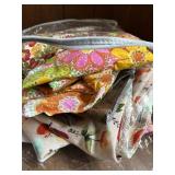 Small bag of material pieces for crafts or sewing