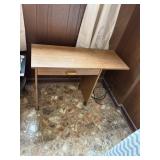Small roll around desk with drop leaf on side