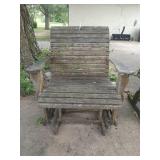 32"  wide wooden glider