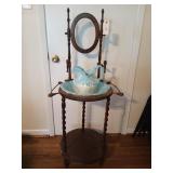 Antique wash stand 52 x 21.5 needs mirror