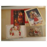 3 old photo albums of greeting cards