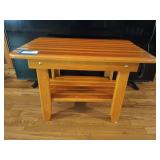Wood side table 17x26x17