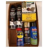 WD-40, wasp and hornet spray, rat bait, spray