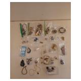 Assorted, very fancy costume jewelry.