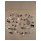 Collection of costume jewelry, mostly rings and