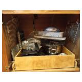 Asst pots and pans, bakeware
