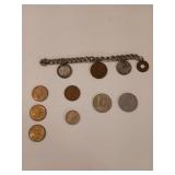 To Kennedy half dollars, three Sacajawea coins,