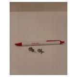 Pair of silver? Charms, one is a tiger one is a