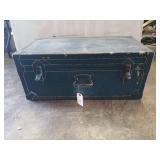 Old trunk 14x32x16 w/ asst pans, baskets