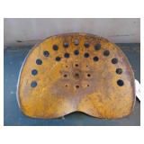 Old tractor seat