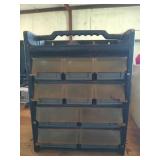 10 bin plastic organizer w/ asst screws