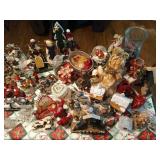 Plastic tub of lots of beautiful Christmas decor