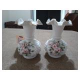 Pair of lefton vases 6.25"