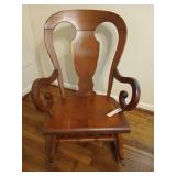 Wooden rocking chair