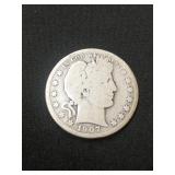 1907-0 Barber half dollar